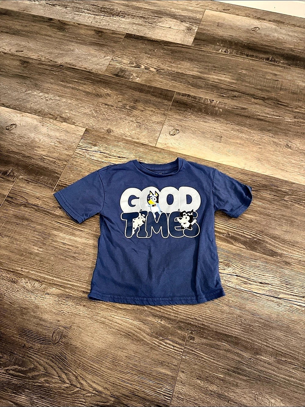 Bluey Good Times Graphic T-Shirt Boys 4T Blue